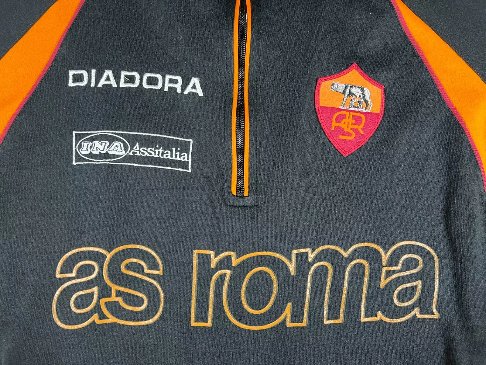 AS Rom 90er 3/4 Zip Sweater L diadora