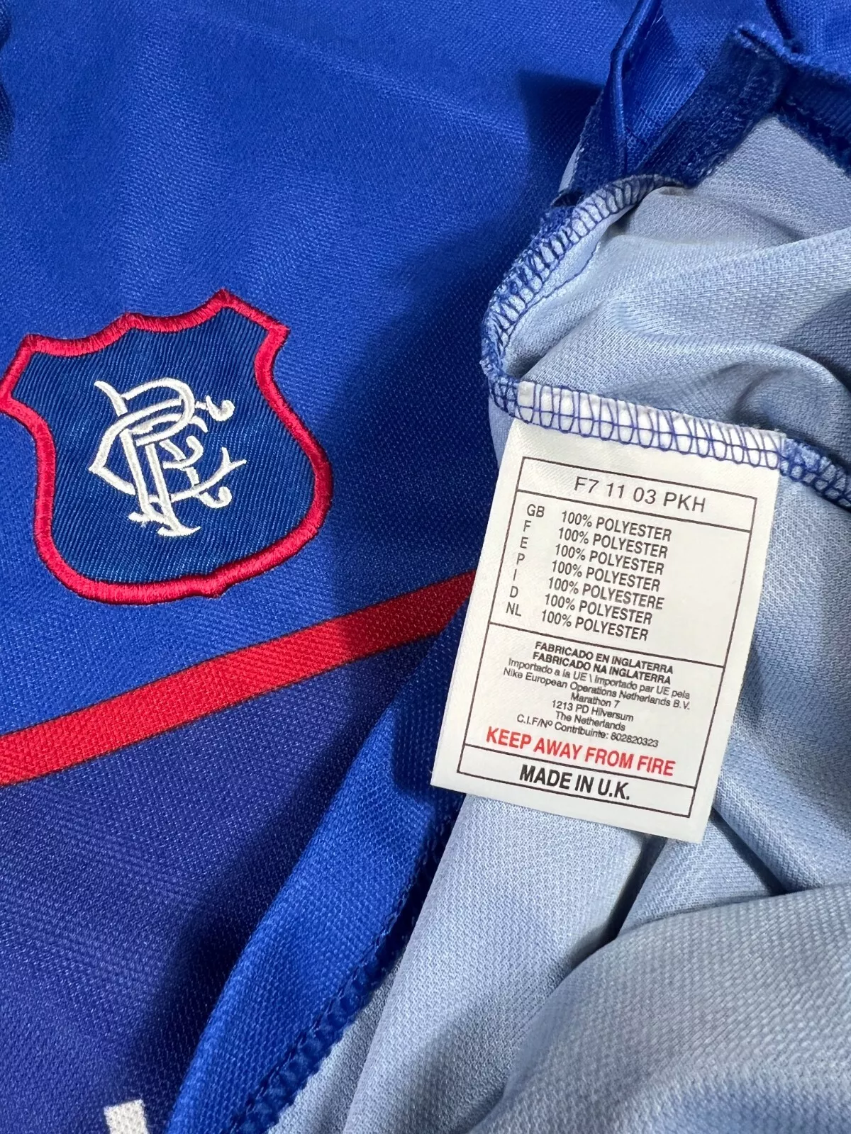 Glasgow Rangers 1997-99 Heim Trikot XXL nike